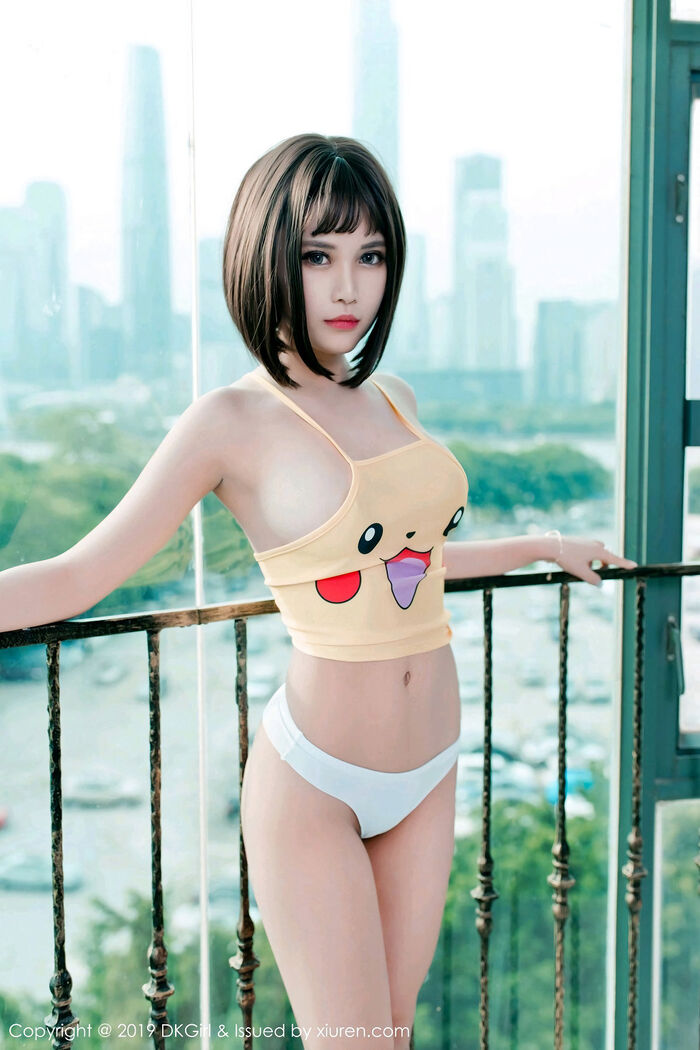 [DKGirl Gomero] Vol.106_嫩模萌宝儿BoA 私房半截内衣配白丁字裤惹火诱惑Photo 53P 2th image