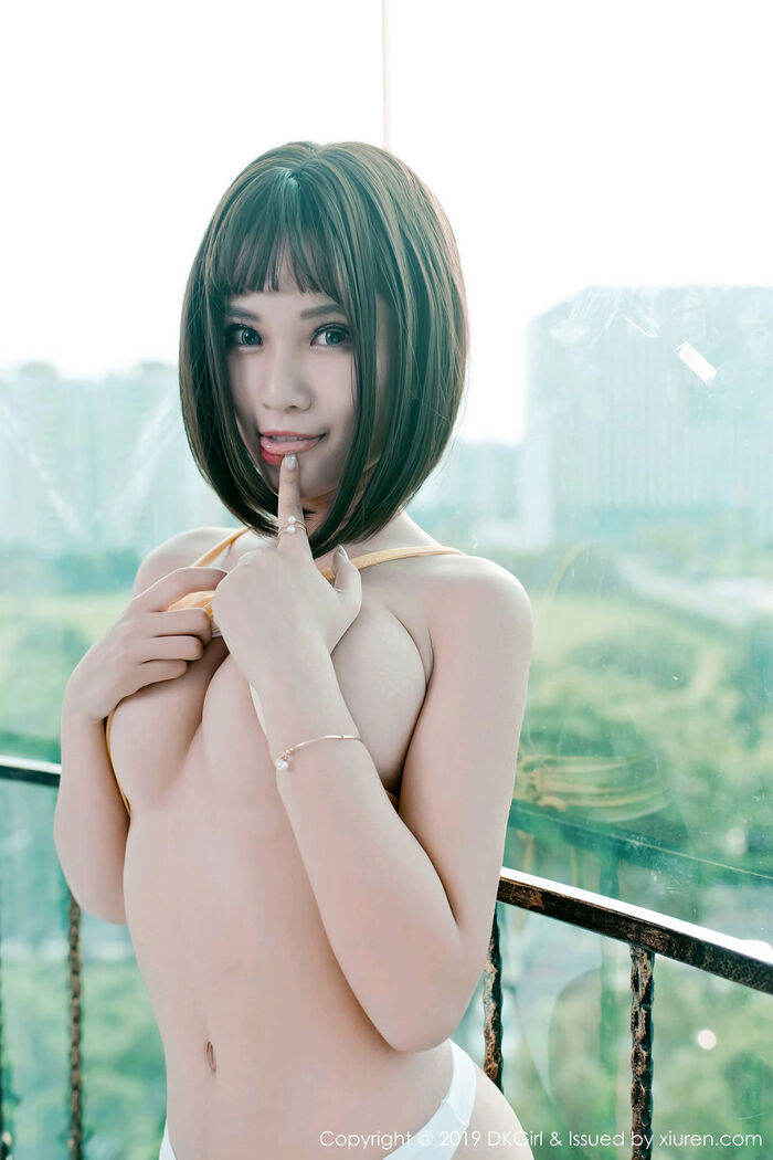 [DKGirl Gomero] Vol.106_嫩模萌宝儿BoA 私房半截内衣配白丁字裤惹火诱惑Photo 53P 21th image