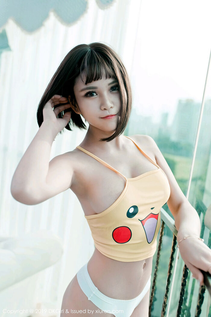 [DKGirl Gomero] Vol.106_嫩模萌宝儿BoA 私房半截内衣配白丁字裤惹火诱惑Photo 53P 4th image