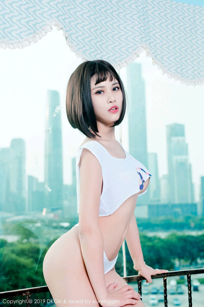 [DKGirl Gomero] Vol.106_嫩模萌宝儿BoA 私房半截内衣配白丁字裤惹火诱惑Photo 53P 40th image