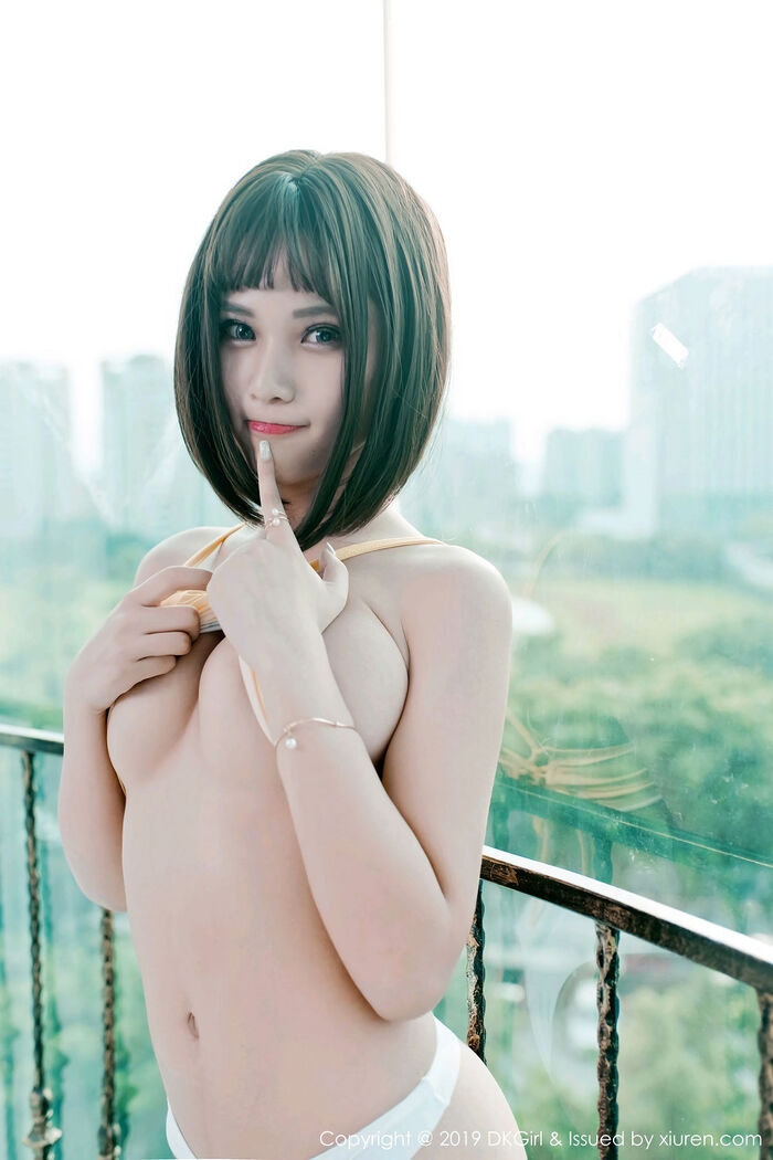 [DKGirl Gomero] Vol.106_嫩模萌宝儿BoA 私房半截内衣配白丁字裤惹火诱惑Photo 53P 7th image