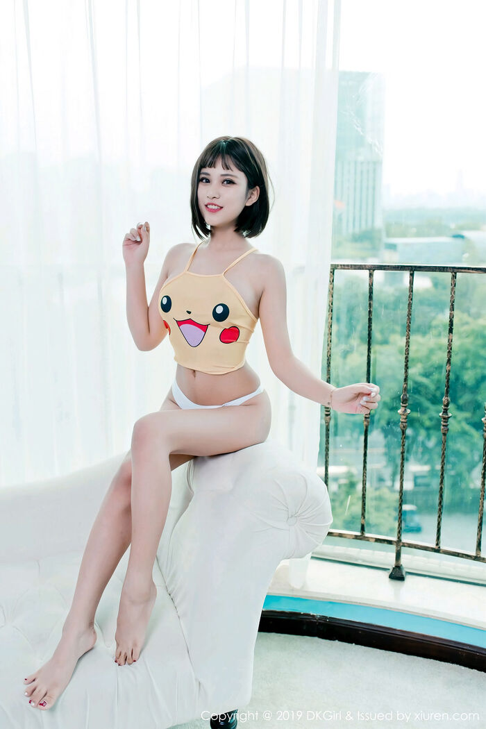[DKGirl Gomero] Vol.106_嫩模萌宝儿BoA 私房半截内衣配白丁字裤惹火诱惑Photo 53P 9th image