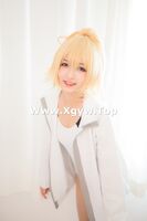 萝莉美女神楽坂真冬贞德泳装主题私房浴室性感白连体泳衣秀完美身材诱惑Photo 150P
