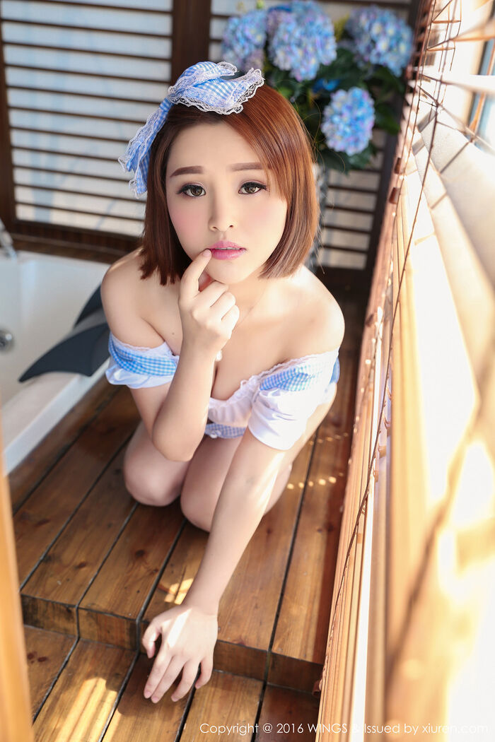 [WingS 影私荟] Vol.016_嫩模吉雅子居家私房性感女仆装傲人美breast纯美lost人Photo 52P 3th image