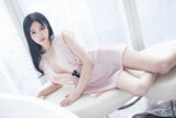 [LeYuan 星乐园] Vol.046_ goddess 刘钰儿居家粉红蕾丝sleep裙vacuum秀傲人豪milk诱惑Photo 46P