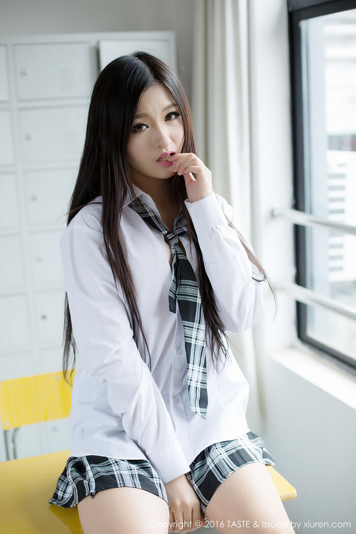 [Taste Taste Life] Vol.019_嫩模沈梦瑶清纯Student Attire Lord 题服饰迷人秀发性感内衣Photo 63P 3th image