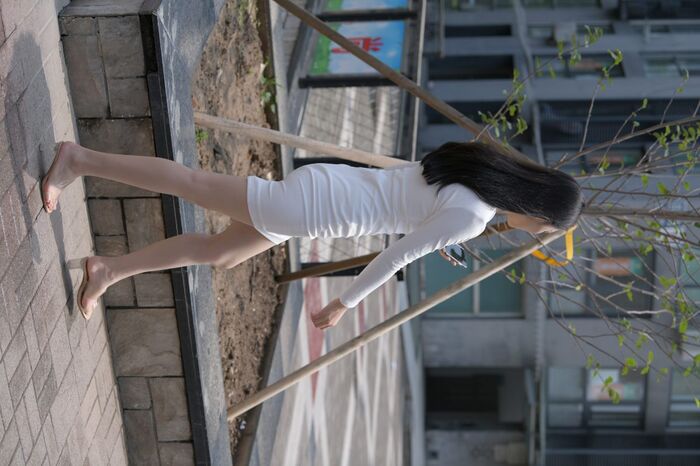 MoJing 魔镜街beat No.137 Street photo of beauty in white uniform C 27th image