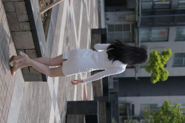 MoJing 魔镜街beat No.137 Street photo of beauty in white uniform C 30th image