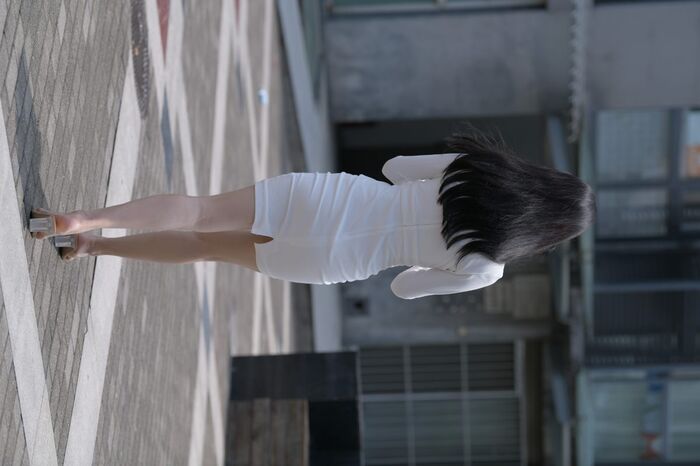 MoJing 魔镜街beat No.137 Street photo of beauty in white uniform C 36th image