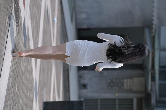 MoJing 魔镜街beat No.137 Street photo of beauty in white uniform C 41th image