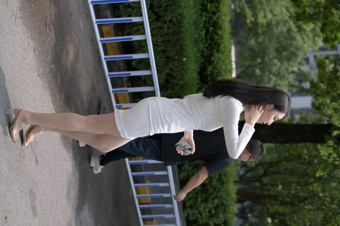MoJing 魔镜街beat No.137 Street photo of beauty in white uniform C 6th image
