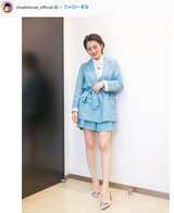 Chiaki Horan, fans are very excited about the Insta image of Mini Ska with raw legs beautiful legs too sexy ww thighs exposed!