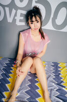 [UXING优星馆] Vol.053_ Busty Breast 嫩模晓茜 sunny powder 红薄纱性感内衣秀傲人bustbustbust breasts 诱惑Photo 38P