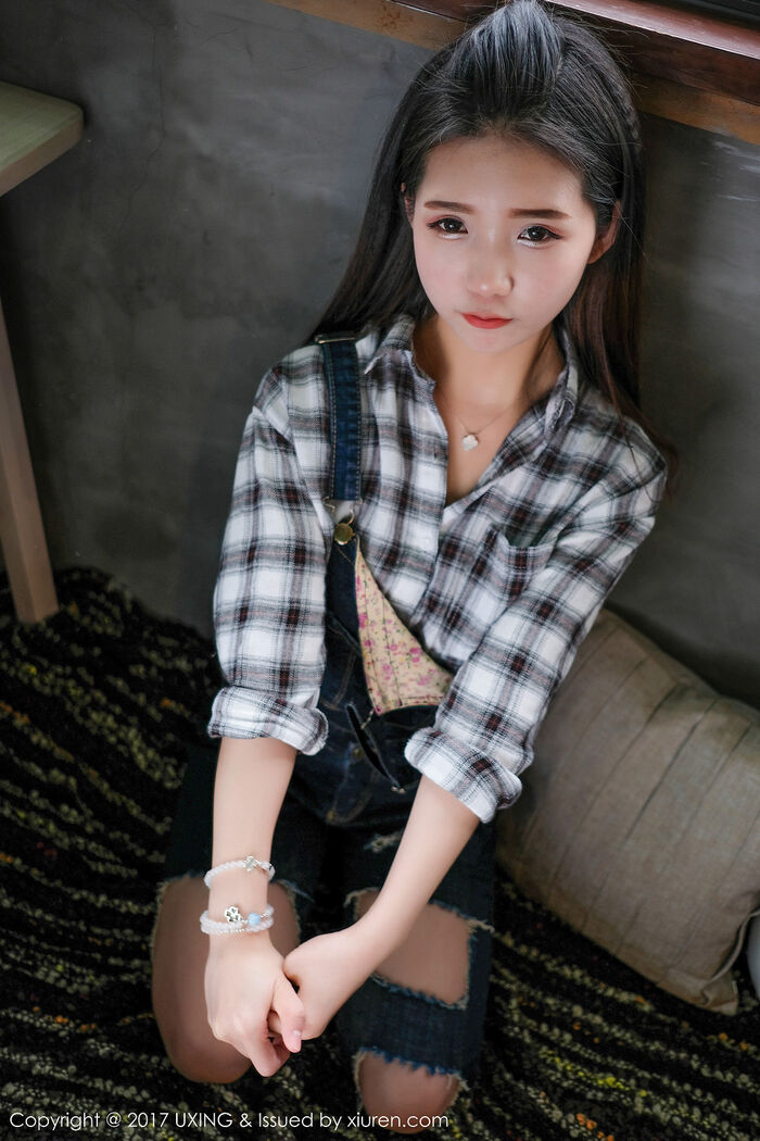[UXING优星馆]Vol.044_童颜巨乳嫩模可爱的小叶子脱牛仔衬衫秀完美曲线诱惑写真40P 18th image