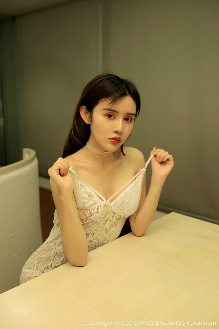 [Candy 网红馆] Vol.079_ Goddess Cris_卓娅祺居家女友主题白缕空蕾丝内衣撩人诱惑Photo 42P 10th image