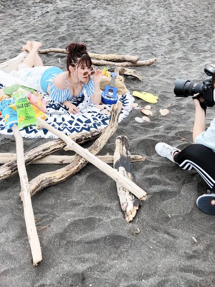 Anime song singer Asaki Hana, shock swimsuit gravure image is too beautiful busty ww week pre bikini off shot fans are very excited! Photo album cut available 15th image