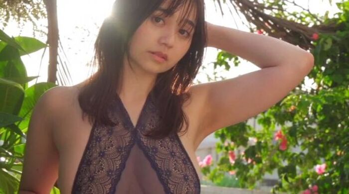 「ギャルコン2021」準クランプリのハーフ美女・美澄衿依、大人っぽい表情で衣服を脱ぎ捨てムチムチの下半身を大胆露出させるww 16th image