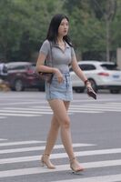 MoJing魔镜街拍 No.169 一只麋鹿摄影-牛仔短裙美女 C