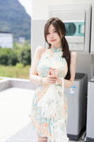 [MyGirl Mihime] Vol.640_模特糯美子MINIbabe心愿旅beat户外浅色旗袍秀完美身材诱惑Photo 67P