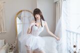 动漫博主封疆疆v 纯白主题私房erotic sensation白纱内衣配蕾丝吊袜秀翘臀美腿诱惑Photo 40P