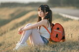 网络美女桜井宁宁小红包主题户外vacuumShort 上衣配牛仔短裤半脱惹火身Material诱惑Photo 71P