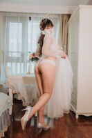 网络美女星澜是澜澜叫澜妹呀marriage纱主题私房erotic sensation white thin纱透视秀豪breast诱惑Photo 40P