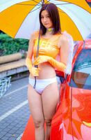 This race queen costume looks like she's wearing panties, so it's so naughty wwwwwwwwwwwwwwww