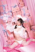 STU48 Hina Iwata, the first lingerie image of the 1st photo book is "Echi cute" WW bold underwear and white bunny cut released the day before the release!