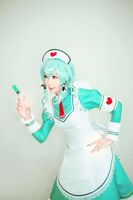 Coser 妹子Ely_eee诗乃护士主题私房性感绿色护士装秀完美身Material迷人诱惑Photo 32P