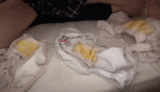 25 images of woman getting excited by smelling her own stained bread (with GIF)