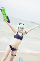 Coser sister 子Ely_eee诗乃海边主题海边沙滩性感比基尼秀完美身Material迷人诱惑Photo 35P