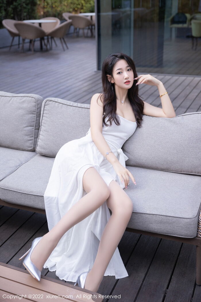 XiuRen 第5783期_模特唐安琪私房erotic sensation白连衣裙露白衣秀曼妙身体诱惑Photo 82P 3th image
