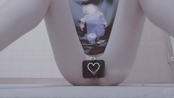 22-year-old female student holding a smartphone with her face and taking a naked hair nude mirror photo 18th image