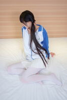 网络美女西尔酱校服白丝主题私房floor上Destudent uniformDew sexual sensibility白丝秀美腿迷人Photo 77P