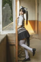 网络美女桜井宁宁废墟JK主题户外Desexual感JK uniform傲人豪milk遮点极致诱惑Photo 74P