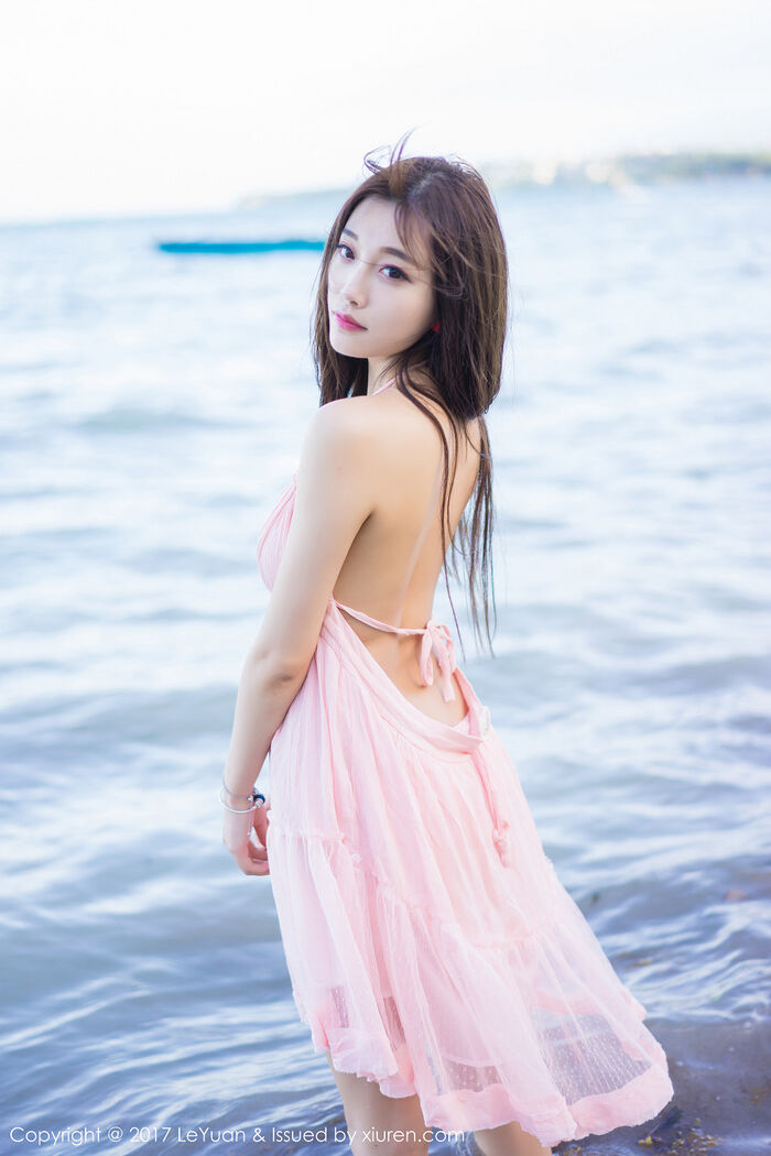 [LeYuan星乐园] Vol.035_ Goddess 杨晨晨sugar海边powder红露背吊带裙vacuum秀美milk诱惑Photo 54P 11th image