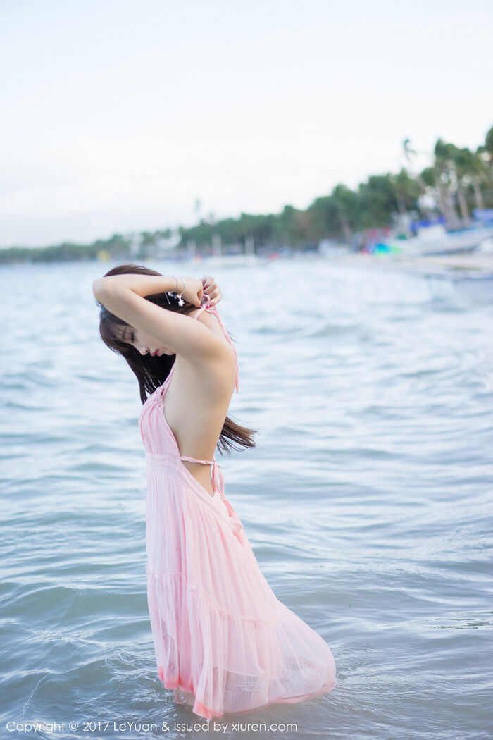 [LeYuan星乐园] Vol.035_ Goddess 杨晨晨sugar海边powder红露背吊带裙vacuum秀美milk诱惑Photo 54P 26th image
