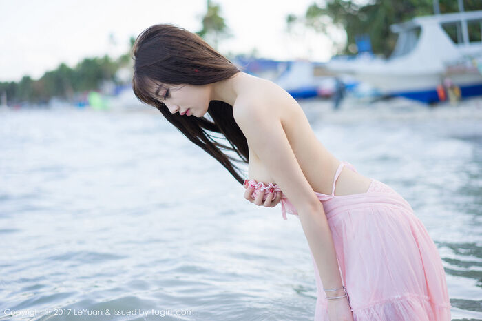 [LeYuan星乐园] Vol.035_ Goddess 杨晨晨sugar海边powder红露背吊带裙vacuum秀美milk诱惑Photo 54P 29th image