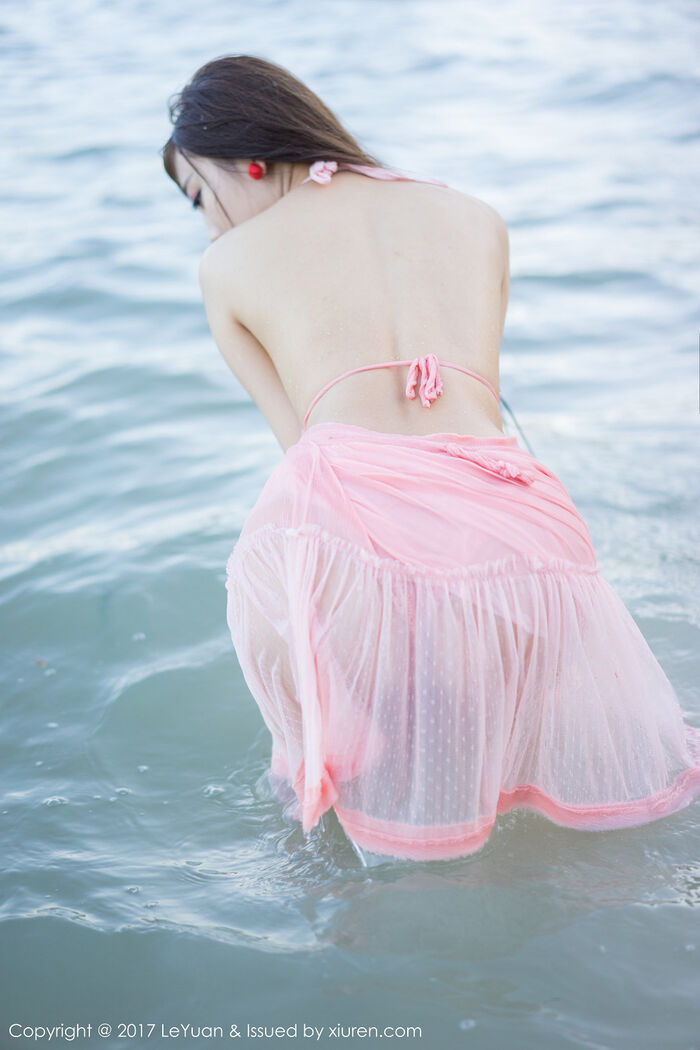 [LeYuan星乐园] Vol.035_ Goddess 杨晨晨sugar海边powder红露背吊带裙vacuum秀美milk诱惑Photo 54P 41th image