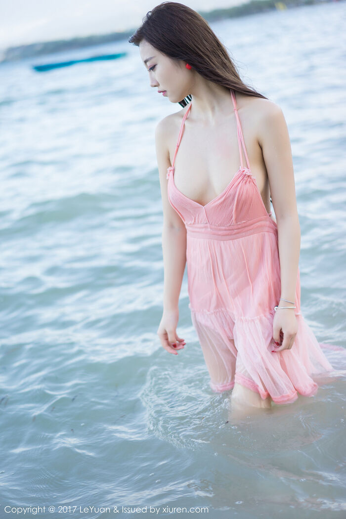 [LeYuan星乐园] Vol.035_ Goddess 杨晨晨sugar海边powder红露背吊带裙vacuum秀美milk诱惑Photo 54P 50th image