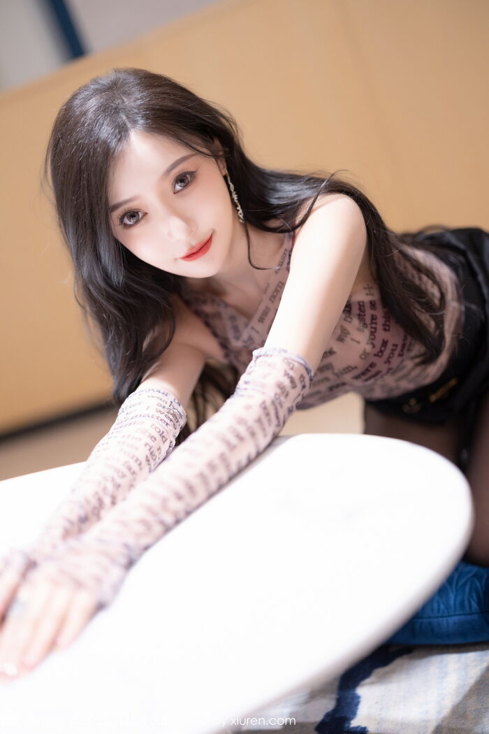 [XiaoYu画语界] Vol.916_ Goddess Wang 馨瑶yanni半脱露轻透服饰配超thin 黑丝秀惹火身品诱惑Photo 93P 38th image