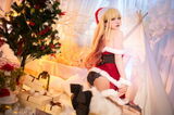 Coser Beauty Honey Momo Kitagawa Yumekai 圣诞主题红色圣诞连衣裙Low Breast Hide傲人豪breast诱惑Photo 70P