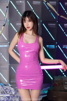 XiuRen 第5944_Goddess 绮里嘉ula脱艳红连衣裙露抹chest情趣服饰秀惹火身Material诱惑photograph70P