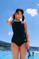 【School Swimsuit Cosplay Erotic Image】Cosplay swimsuit erotic image of loli-like girls coming in school swimsuit! The loli-like swimsuit and the water droplets dripping from the wet scoop water are strangely erotic and unbearable www