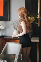 网络美女rioko凉凉子人女的一天主题性感黑短裙下超thin 黑丝秀翘臀美腿诱惑Photo 30P