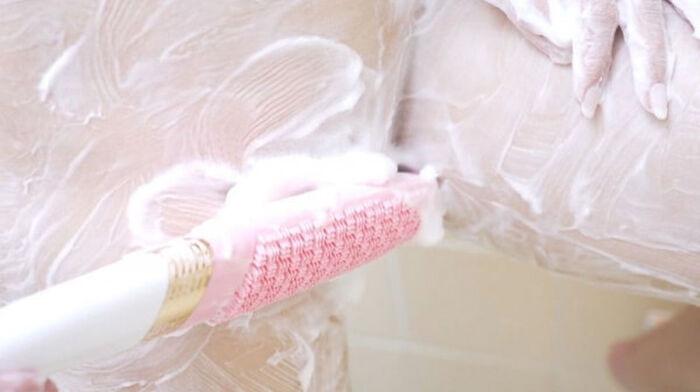 Former ballerina large new beautiful girl Himeka Honjo is blamed for her erogenous zones with an electric body brush ww 20th image