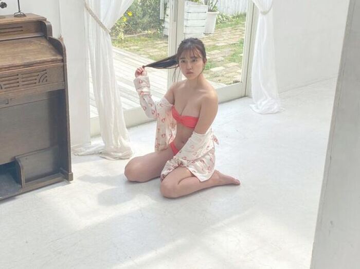 79 Yura Chugo erotic images I collected the wet and swimsuit gravure of former STU48 big members 74th image