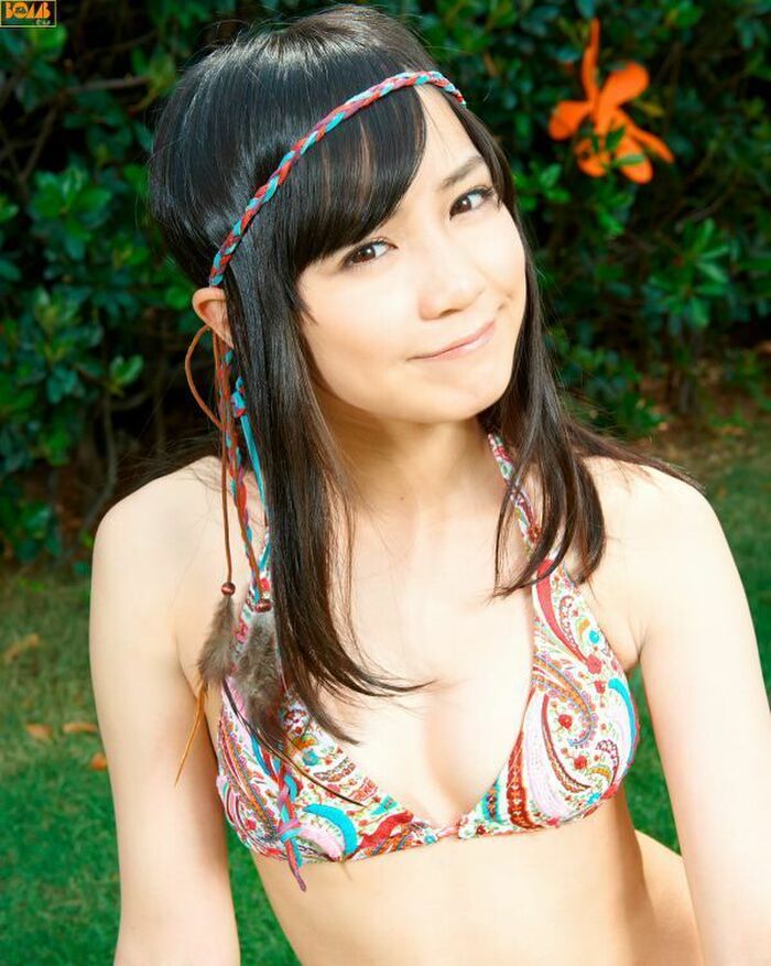 Makoto Okunaka 145 erotic images! Former idol actress' small breasts swimsuit and bare feet gravure summary 66th image