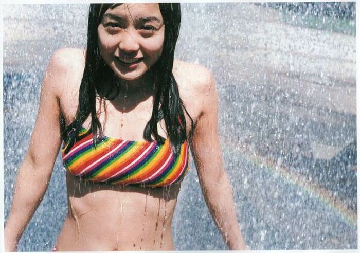 Makoto Okunaka 145 erotic images! Former idol actress' small breasts swimsuit and bare feet gravure summary 70th image