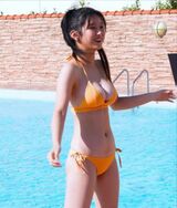 Momo Iriku, a 19-year-old new actress from Miyakojima, has big breasts